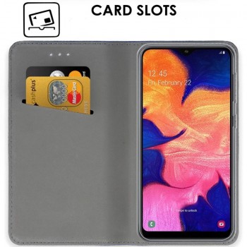 Telone atverčiamas dėklas - auksinės spalvos (GALAXY A10)